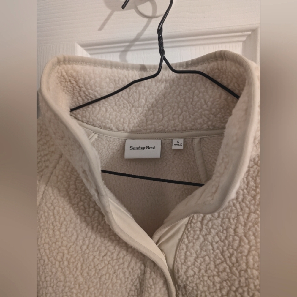 Sunday Best Cream Sherpa Pullover Sweater - Picture 2 of 3